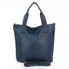 Duża Torebka Damska Shopper Bag XXL firmy Hernan HB0363 Granatowa
